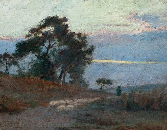 Maksymilian Gierymski, "Krajobraz o wschodzie słońca", 1869, wł. Muzeum Narodowe w Warszawie, fot. Krzysztof Wilczyński