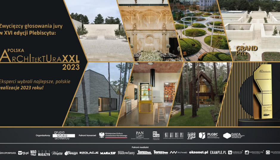 Plebiscyt Polska Architektura XXL 2023 rozstrzygnięty. Znamy najlepsze realizacje minionego roku! 