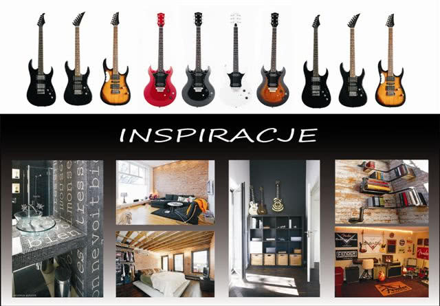 Mieszkanie dla muzyka - projekt wnętrza Julia...