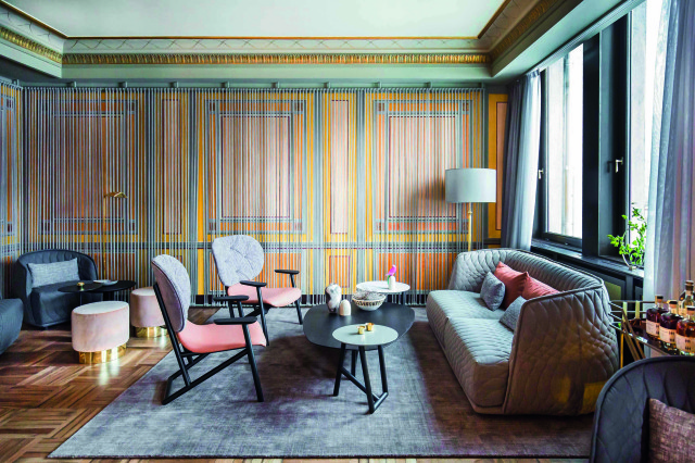 restauracja Igniv w szwajcarskim St. Moritz wnętrza Patricia Urquiola