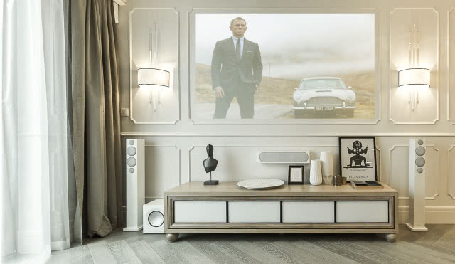 Elegancki salon w klasycznym stylu