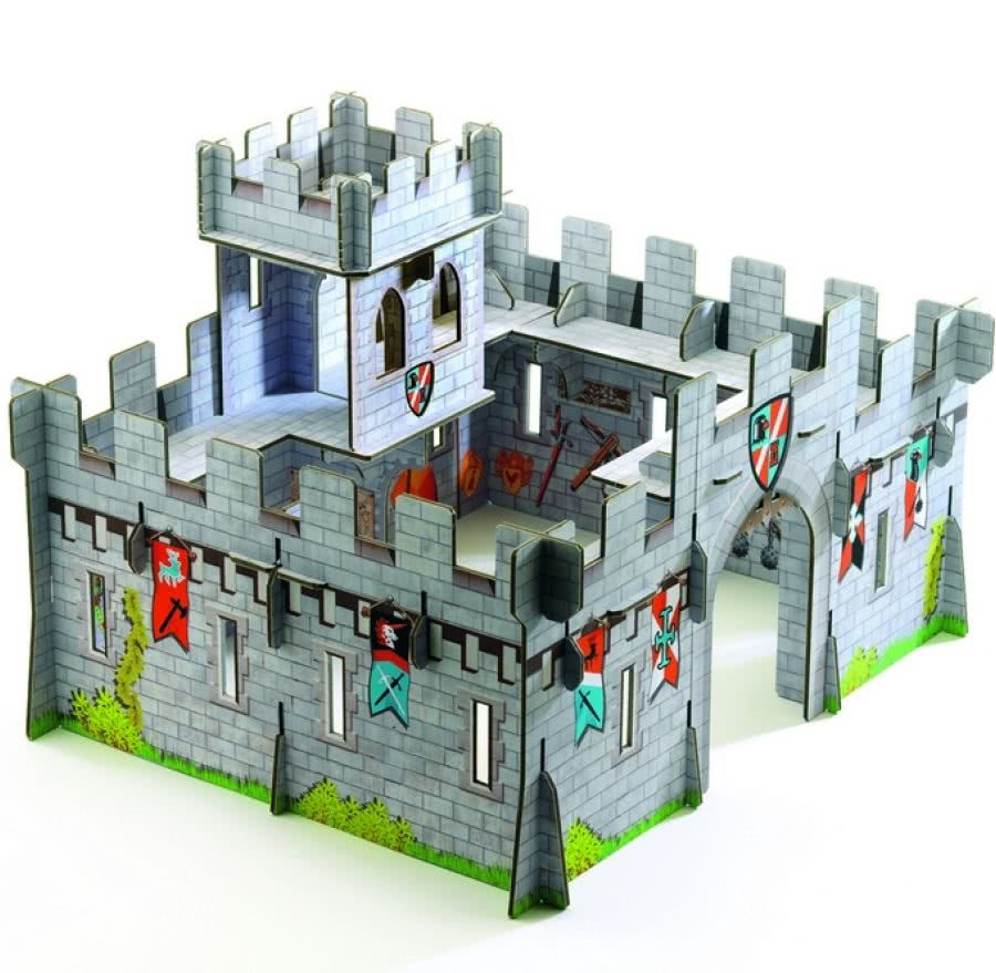 Правила игры замки. Red Box "средневековый замок". Medieval Castle 3d Puzzle. 3д пазл средневековый замок. Конструктор из картона замок.