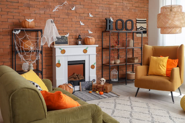 dekoracje z papieru na Halloween