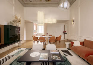 Klasyczna architektura i współczesny design - apartament we Florencji