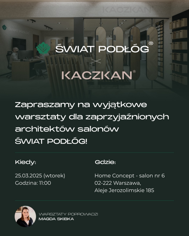 warsztaty dla architektów świat podłóg home concept