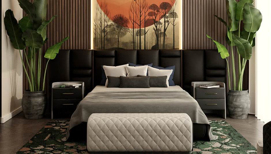 Tapeta w męskiej sypialni - oto patent na designerskie wnętrze!