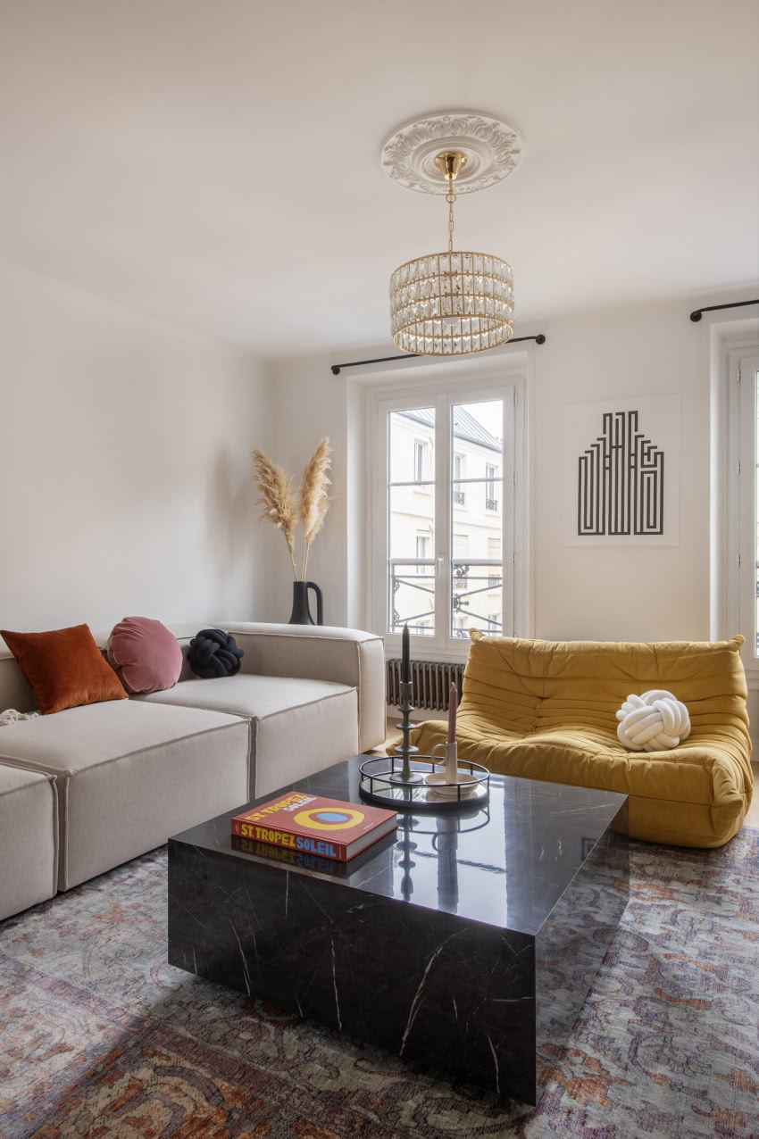 To eklektyczne wnętrze
w świeży sposób łączy...