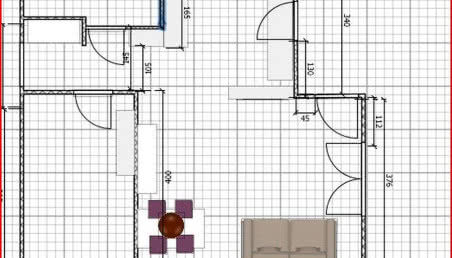 Wydzielenie miejsca na łóżko w salonie