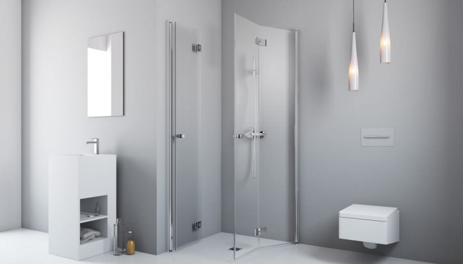 "Znikająca" kabina prysznicowa do małej łazienki