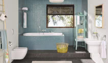 Zatrzymaj lato w błękitnej łazience!
