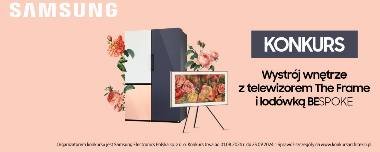 Konkurs Samsung "Wystrój wnętrze z telewizorem The Frame i lodówką BESPOKE" rozstrzygnięty! Poznaliśmy laureatów 