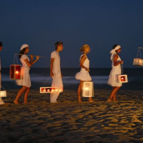 Nowoczesne oświetlenie nocy świętojańskiej