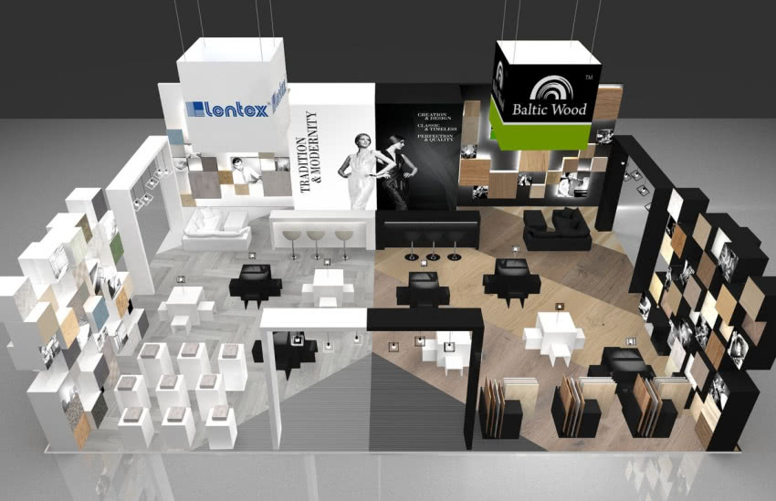 Baltic Wood wizualizacja stoiska na targi...