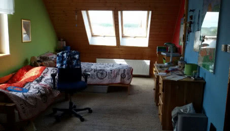 Pokój na poddaszu dla 2 chłopców