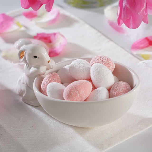 ceramiczny zajączek z miseczką