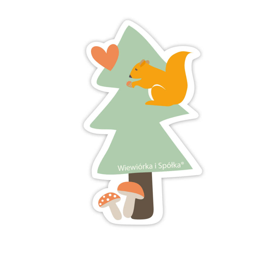 Dekoracje na słomki Las, 12 szt., WIEWIÓRKA I...
