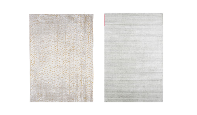 Złoto biały dywan w jodełkę - CENTRAL YELLOW 8928, CARPETS AND MORE, od 350 zł