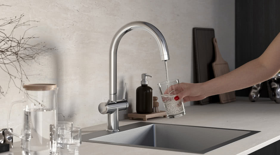 Zdrowa woda prosto z kranu – nowoczesna kuchnia w duchu eko