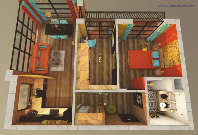 EMILIA RZECZYCKA - "W barwach orientu" - wizualizacja 3