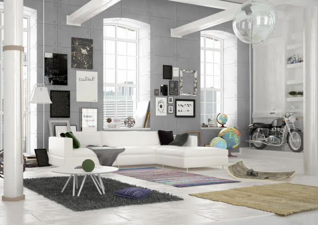 Loft, jak zrobić w nim efekt betonu?