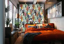 Dżungla w sypialni - dekoracyjne naklejki 