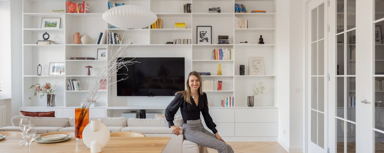 Francuska jodełka i duński design - tak powstało 100-metrowe wnętrze przedwojennej kamienicy!