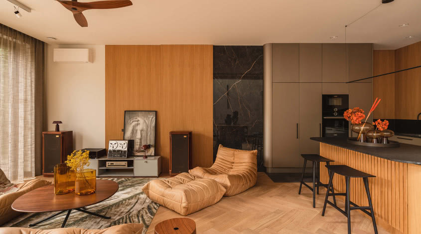 Wnętrza domu w stylu vintage. Z miłości do duńskiego designu i muzyki