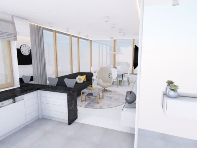 ANNA WAWSZCZYK-ROKOSZ - "Projekt mieszkania w Krakowie" - wizualizacja 1