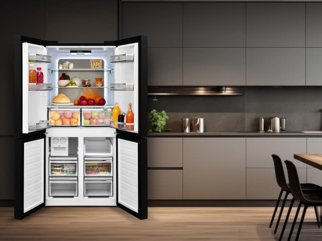 AdvancedFresh - Twój sojusznik w walce z mikroorganizmami w czterodrzwiowej lodówce SJ-NFA35IHXAE-EU Dark Inox