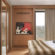 Na ścianach pod prysznicem
praktyczny gres, na...