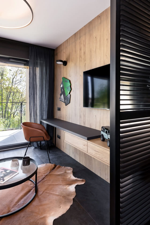 Kącik do pracy w salonie