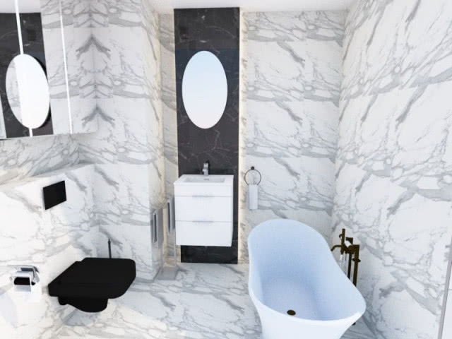 ANNA WAWSZCZYK-ROKOSZ - "Projekt mieszkania w Krakowie" - wizualizacja 3