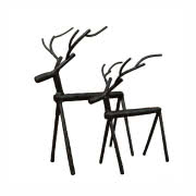 Ozdoba - renifery z drewna