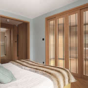 Na ścianach pod prysznicem
praktyczny gres, na...