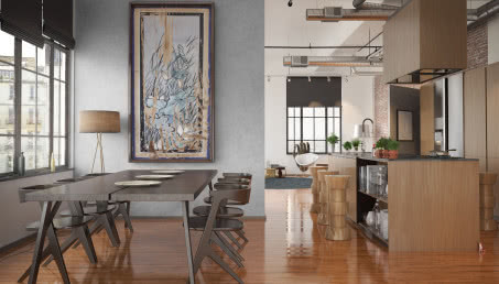 Loft, jak zrobić w nim efekt betonu?