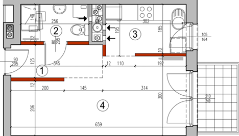 Łóżko sypialniane w kawalerce