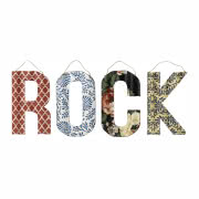 Duże metalowe dekoracyjne litery