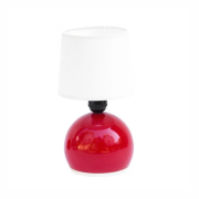 Czerwona lampa stołowa, lata 70.