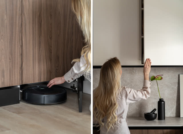 stonowane mieszkanie w beżu, brązie i ze sztukaterią