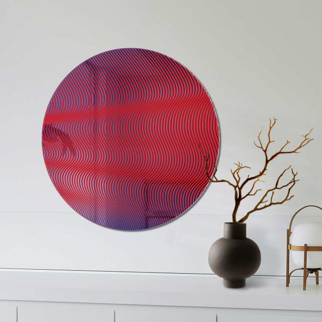 lustro ozdoba nad komodą w salonie