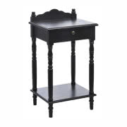 Drewniany stolik z szufladką