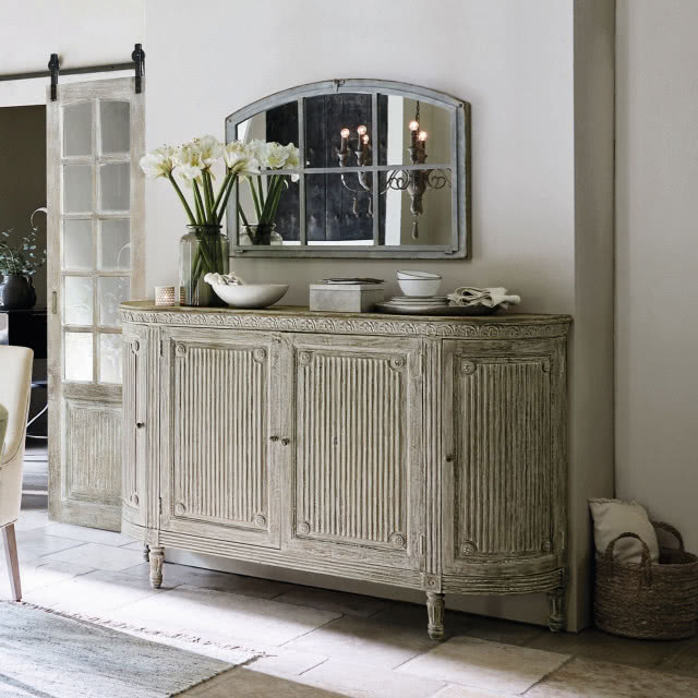 lustro ze szprosami, ozdobna  komody