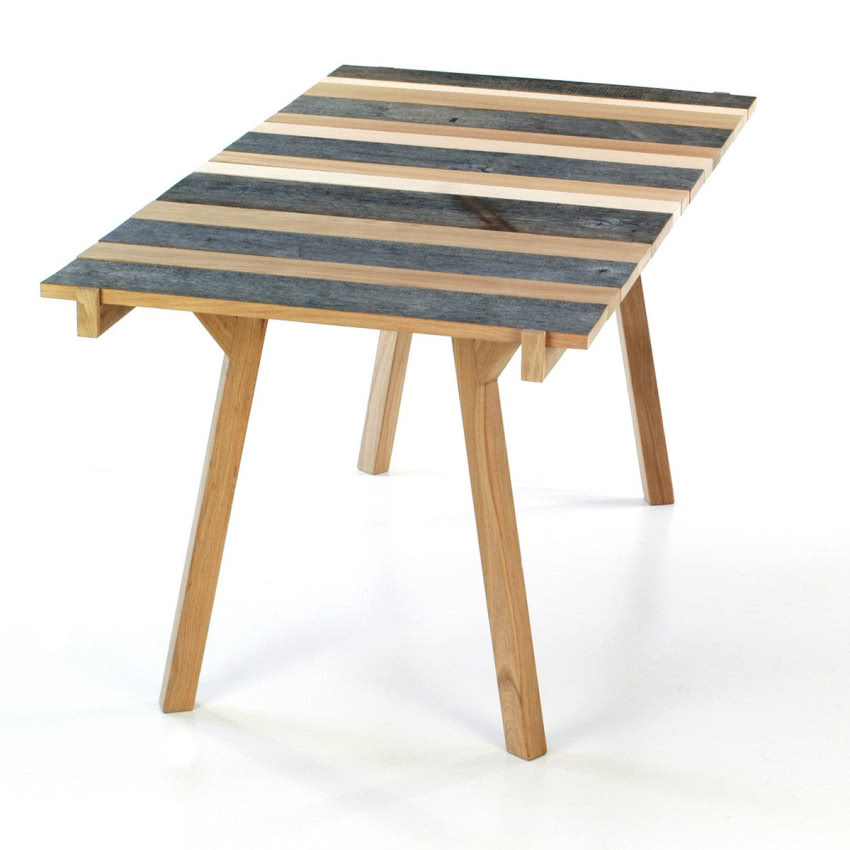 Stół z wymiennymi deskami blatu, proj. Malafor