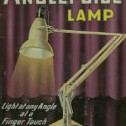 Plakat z lat czterdziestych - lampa Anglepoise
