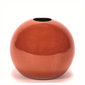 Okrągły wazon pomarańczowy