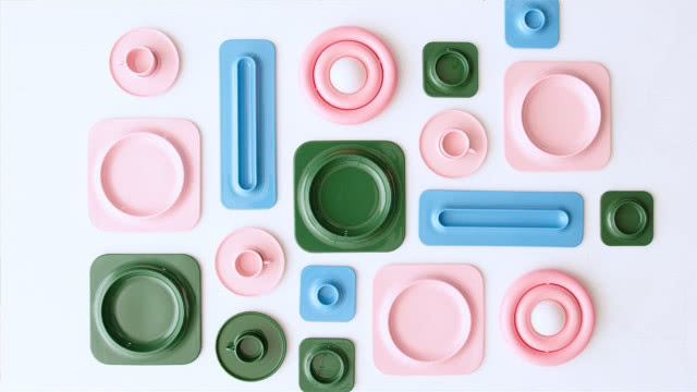 niebieskie talerzyki na klopsiki IKEA