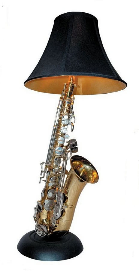 Lampa z saksofonu, Dan Leap Design.
