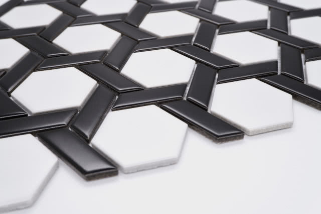 Heksogen Stella Black & White Matowy, Raw Decor