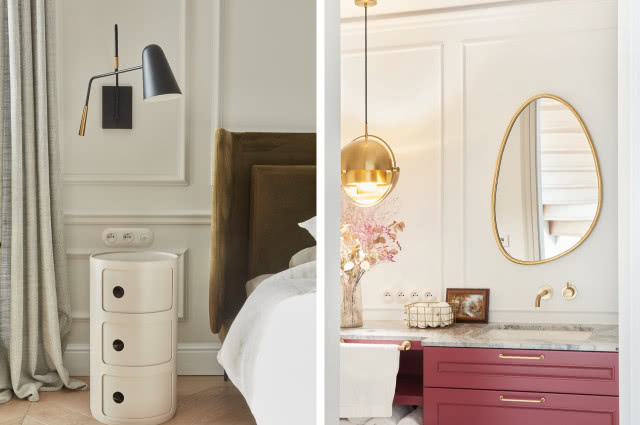 Beżowy jako baza z dodatkiem kolorów we wnętrzu