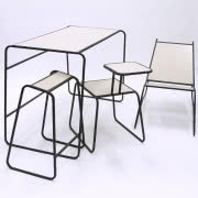 Stół z wymiennymi deskami blatu, proj. Malafor